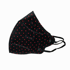 A17 - Red Dotted Face Mask