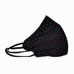 A17 - Red Dotted Face Mask