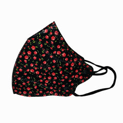 A09 - Red Flower Face Mask