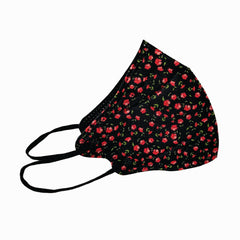 A09 - Red Flower Face Mask