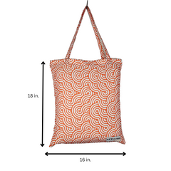 TB075 - Peach color Tote Bag