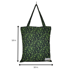 TB064 - Green leaf Tote Bag