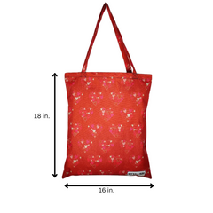 TB109 - Red mini hearted Tote Bag