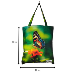 TB055 - Butterfly green Tote Bag