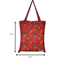 TB089 - RED Milticolor Tote Bag