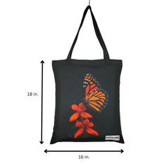 TB033 - Butterfly black Tote Bag