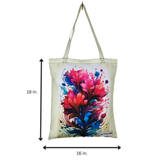 TB007 - Pink Flowers Tote Bag