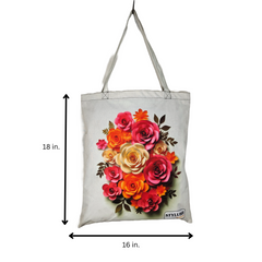 TB074 - Colerful flower Tote Bag