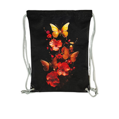 DB038 - Butterfly Drawstring Bag