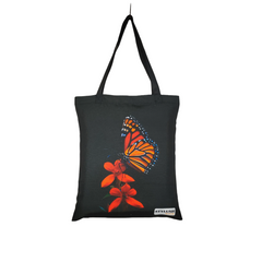 TB033 - Butterfly black Tote Bag