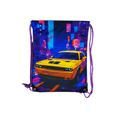 DB003 - 3D Yellow Car Drawstring Bag