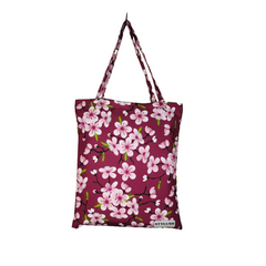 TB073 - Pink Flower Tote Bag