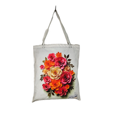 TB074 - Colerful flower Tote Bag