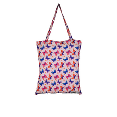 TB029 - Pink Butterfly Tote Bag