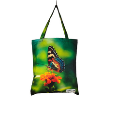 TB055 - Butterfly green Tote Bag